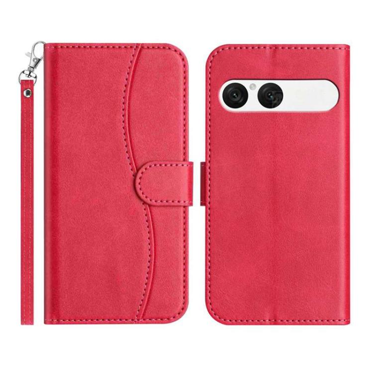 Dual-Folded S-shape Leather Phone Case, For Sony Xperia 10 VII, For Sony Xperia 10 VI 2024, For Sony Xperia 1 VI, For Sony Xperia 1 V 2023, For Sony Xperia 10 V 2023