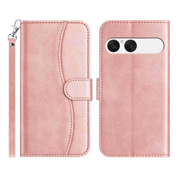 Dual-Folded S-shape Leather Phone Case, For Sony Xperia 10 VII, For Sony Xperia 10 VI 2024, For Sony Xperia 1 VI, For Sony Xperia 1 V 2023, For Sony Xperia 10 V 2023