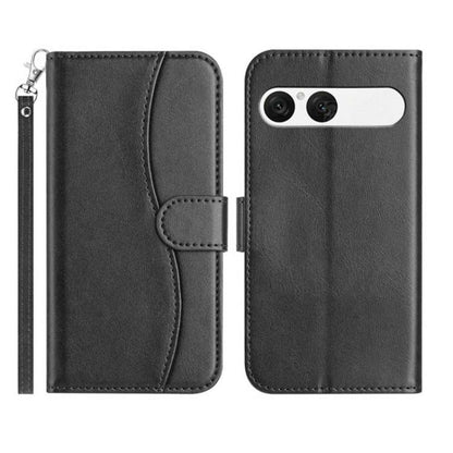 Dual-Folded S-shape Leather Phone Case, For Sony Xperia 10 VII, For Sony Xperia 10 VI 2024, For Sony Xperia 1 VI, For Sony Xperia 1 V 2023, For Sony Xperia 10 V 2023