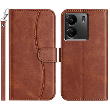 Dual-Folded S-shape Leather Phone Case, For Redmi 17C 5G, For Redmi K90 Pro Max / Poco F8 Ultra, For Redmi K90 / Poco F8 Pro, For Redmi 15C 5G / 4G EU 173mm, For Redmi 15 5G / 4G EU 171mm, For Redmi 15C 5G / 4G Global 171mm, For Redmi Note 14 Pro 4G   ...