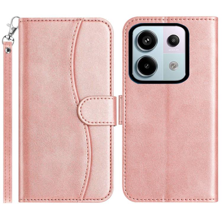 Dual-Folded S-shape Leather Phone Case, For Redmi 17C 5G, For Redmi K90 Pro Max / Poco F8 Ultra, For Redmi K90 / Poco F8 Pro, For Redmi 15C 5G / 4G EU 173mm, For Redmi 15 5G / 4G EU 171mm, For Redmi 15C 5G / 4G Global 171mm, For Redmi Note 14 Pro 4G   ...