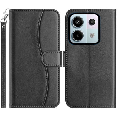 Dual-Folded S-shape Leather Phone Case, For Redmi 17C 5G, For Redmi K90 Pro Max / Poco F8 Ultra, For Redmi K90 / Poco F8 Pro, For Redmi 15C 5G / 4G EU 173mm, For Redmi 15 5G / 4G EU 171mm, For Redmi 15C 5G / 4G Global 171mm, For Redmi Note 14 Pro 4G   ...