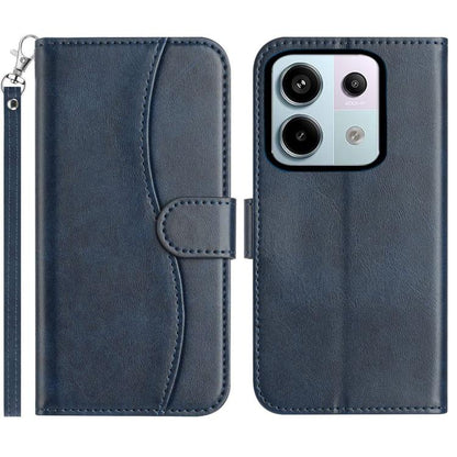 Dual-Folded S-shape Leather Phone Case, For Redmi 17C 5G, For Redmi K90 Pro Max / Poco F8 Ultra, For Redmi K90 / Poco F8 Pro, For Redmi 15C 5G / 4G EU 173mm, For Redmi 15 5G / 4G EU 171mm, For Redmi 15C 5G / 4G Global 171mm, For Redmi Note 14 Pro 4G   ...