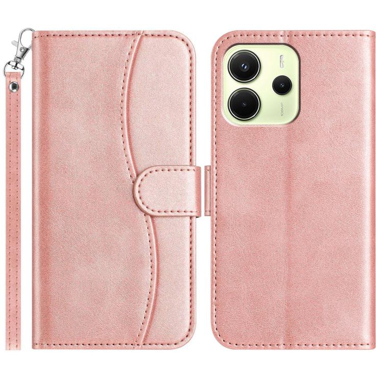 Dual-Folded S-shape Leather Phone Case, For Redmi 17C 5G, For Redmi K90 Pro Max / Poco F8 Ultra, For Redmi K90 / Poco F8 Pro, For Redmi 15C 5G / 4G EU 173mm, For Redmi 15 5G / 4G EU 171mm, For Redmi 15C 5G / 4G Global 171mm, For Redmi Note 14 Pro 4G   ...