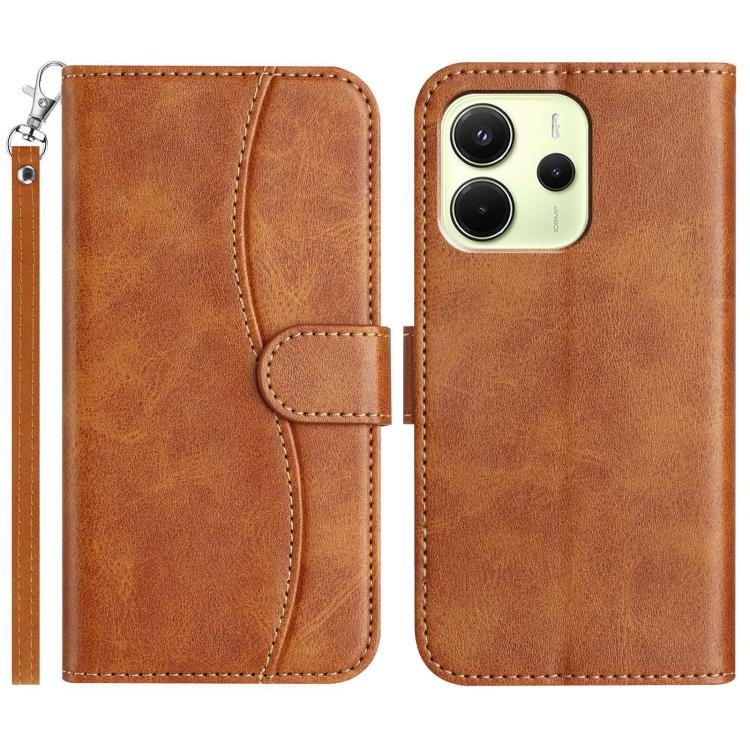 Dual-Folded S-shape Leather Phone Case, For Redmi 17C 5G, For Redmi K90 Pro Max / Poco F8 Ultra, For Redmi K90 / Poco F8 Pro, For Redmi 15C 5G / 4G EU 173mm, For Redmi 15 5G / 4G EU 171mm, For Redmi 15C 5G / 4G Global 171mm, For Redmi Note 14 Pro 4G   ...