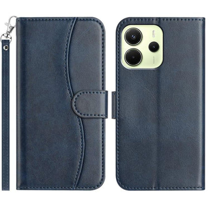 Dual-Folded S-shape Leather Phone Case, For Redmi 17C 5G, For Redmi K90 Pro Max / Poco F8 Ultra, For Redmi K90 / Poco F8 Pro, For Redmi 15C 5G / 4G EU 173mm, For Redmi 15 5G / 4G EU 171mm, For Redmi 15C 5G / 4G Global 171mm, For Redmi Note 14 Pro 4G   ...