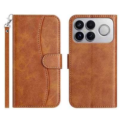 Dual-Folded S-shape Leather Phone Case, For Redmi 17C 5G, For Redmi K90 Pro Max / Poco F8 Ultra, For Redmi K90 / Poco F8 Pro, For Redmi 15C 5G / 4G EU 173mm, For Redmi 15 5G / 4G EU 171mm, For Redmi 15C 5G / 4G Global 171mm, For Redmi Note 14 Pro 4G   ...