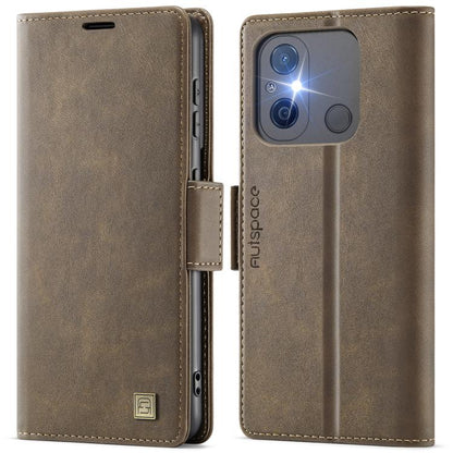 AutSpace A11 Side Buckle MagSafe Magnetic RFID Phone Leather Case, For Redmi A5 4G 173.3mm, For Redmi Note 14 4G 164.84mm, For Redmi 14C 5G, For Redmi Note 14 Pro 4G, For Redmi Note 14 4G 163.25mm, For Redmi Note 14 Pro 5G, For Redmi Note 13 Pro 5G    ...