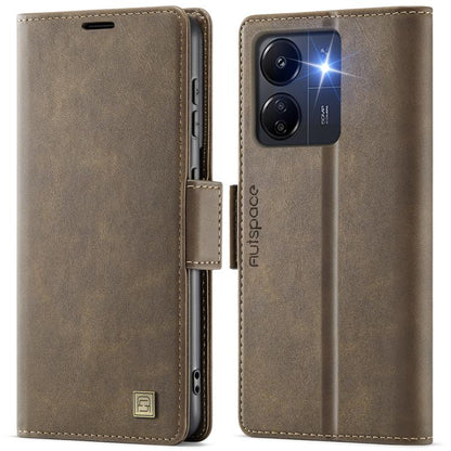 AutSpace A11 Side Buckle MagSafe Magnetic RFID Phone Leather Case, For Redmi A5 4G 173.3mm, For Redmi Note 14 4G 164.84mm, For Redmi 14C 5G, For Redmi Note 14 Pro 4G, For Redmi Note 14 4G 163.25mm, For Redmi Note 14 Pro 5G, For Redmi Note 13 Pro 5G    ...