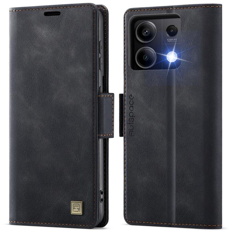 AutSpace A11 Side Buckle MagSafe Magnetic RFID Phone Leather Case, For Redmi A5 4G 173.3mm, For Redmi Note 14 4G 164.84mm, For Redmi 14C 5G, For Redmi Note 14 Pro 4G, For Redmi Note 14 4G 163.25mm, For Redmi Note 14 Pro 5G, For Redmi Note 13 Pro 5G    ...