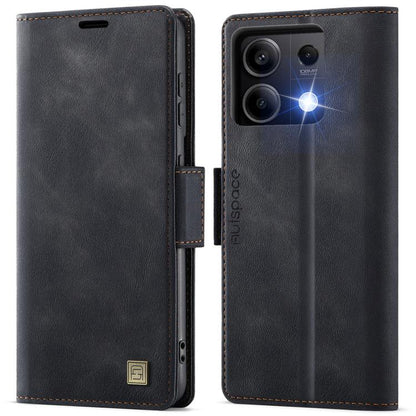 AutSpace A11 Side Buckle MagSafe Magnetic RFID Phone Leather Case, For Redmi A5 4G 173.3mm, For Redmi Note 14 4G 164.84mm, For Redmi 14C 5G, For Redmi Note 14 Pro 4G, For Redmi Note 14 4G 163.25mm, For Redmi Note 14 Pro 5G, For Redmi Note 13 Pro 5G    ...
