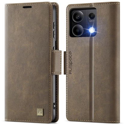 AutSpace A11 Side Buckle MagSafe Magnetic RFID Phone Leather Case, For Redmi A5 4G 173.3mm, For Redmi Note 14 4G 164.84mm, For Redmi 14C 5G, For Redmi Note 14 Pro 4G, For Redmi Note 14 4G 163.25mm, For Redmi Note 14 Pro 5G, For Redmi Note 13 Pro 5G    ...