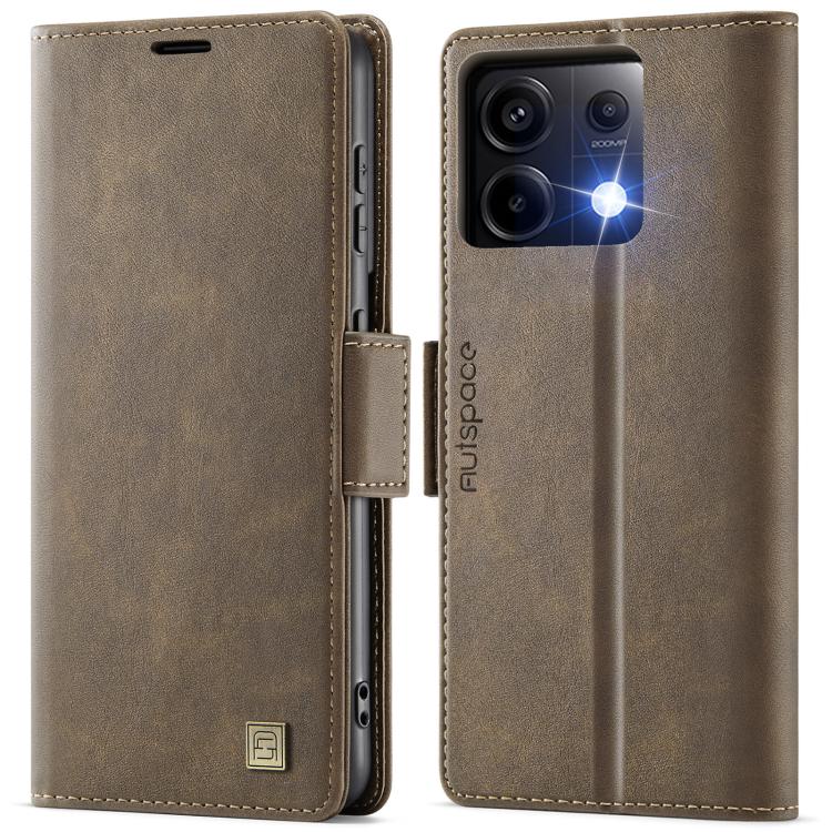 AutSpace A11 Side Buckle MagSafe Magnetic RFID Phone Leather Case, For Redmi A5 4G 173.3mm, For Redmi Note 14 4G 164.84mm, For Redmi 14C 5G, For Redmi Note 14 Pro 4G, For Redmi Note 14 4G 163.25mm, For Redmi Note 14 Pro 5G, For Redmi Note 13 Pro 5G    ...