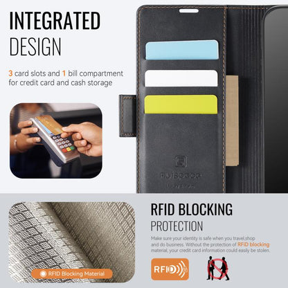 AutSpace A11 Side Buckle MagSafe Magnetic RFID Phone Leather Case, For Redmi A5 4G 173.3mm, For Redmi Note 14 4G 164.84mm, For Redmi 14C 5G, For Redmi Note 14 Pro 4G, For Redmi Note 14 4G 163.25mm, For Redmi Note 14 Pro 5G, For Redmi Note 13 Pro 5G    ...