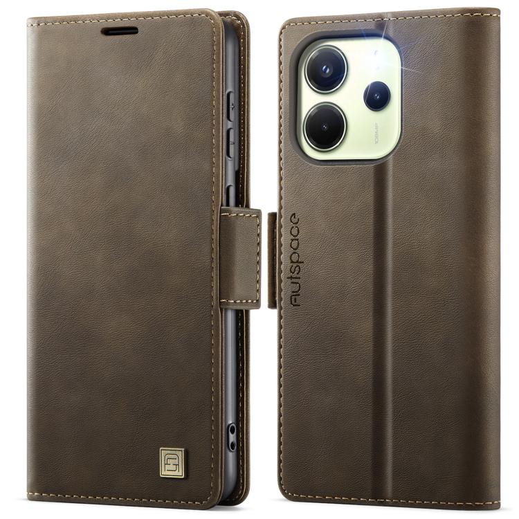 AutSpace A11 Side Buckle MagSafe Magnetic RFID Phone Leather Case, For Redmi A5 4G 173.3mm, For Redmi Note 14 4G 164.84mm, For Redmi 14C 5G, For Redmi Note 14 Pro 4G, For Redmi Note 14 4G 163.25mm, For Redmi Note 14 Pro 5G, For Redmi Note 13 Pro 5G    ...