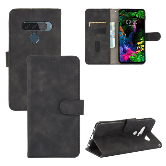 Black PU leather wallet phone case with magnetic flip and side cutouts