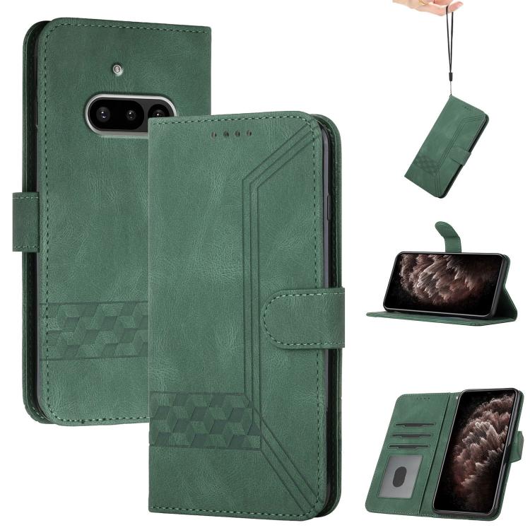 Cubic Skin Feel Flip Leather Phone Case, For Nothing Phone 4b, For Nothing Phone 4a Pro, For Nothing Phone 4a, For Nothing Phone 3a, For Nothing Phone 3a Pro, For Nothing Phone 2a