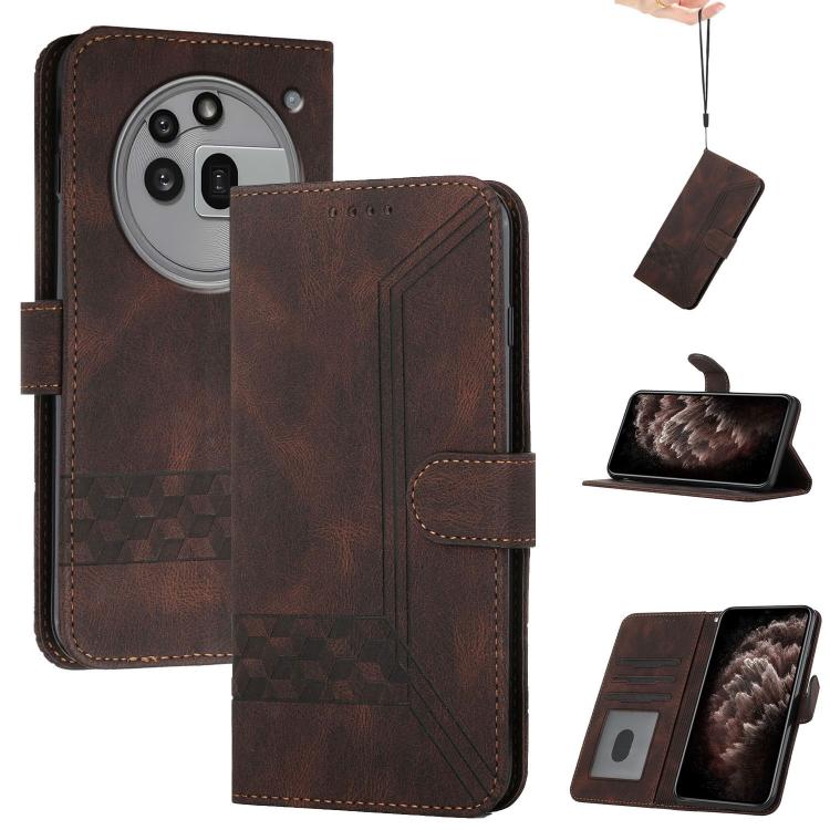 Cubic Skin Feel Flip Leather Phone Case, For Nothing Phone 4b, For Nothing Phone 4a Pro, For Nothing Phone 4a, For Nothing Phone 3a, For Nothing Phone 3a Pro, For Nothing Phone 2a