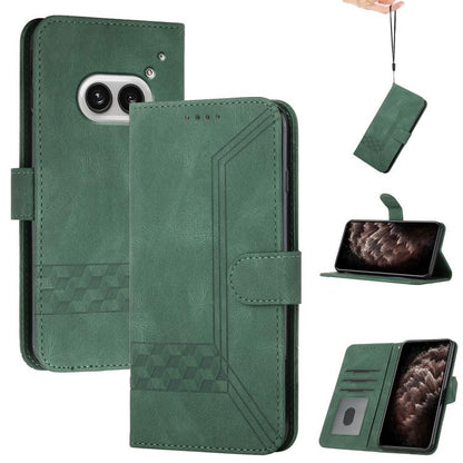 Cubic Skin Feel Flip Leather Phone Case, For Nothing Phone 4b, For Nothing Phone 4a Pro, For Nothing Phone 4a, For Nothing Phone 3a, For Nothing Phone 3a Pro, For Nothing Phone 2a