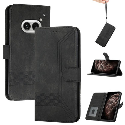Cubic Skin Feel Flip Leather Phone Case, For Nothing Phone 4b, For Nothing Phone 4a Pro, For Nothing Phone 4a, For Nothing Phone 3a, For Nothing Phone 3a Pro, For Nothing Phone 2a