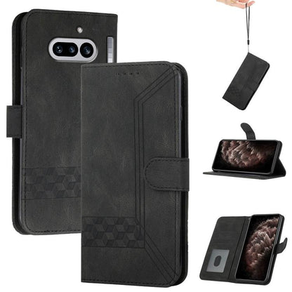Cubic Skin Feel Flip Leather Phone Case, For Nothing Phone 4b, For Nothing Phone 4a Pro, For Nothing Phone 4a, For Nothing Phone 3a, For Nothing Phone 3a Pro, For Nothing Phone 2a