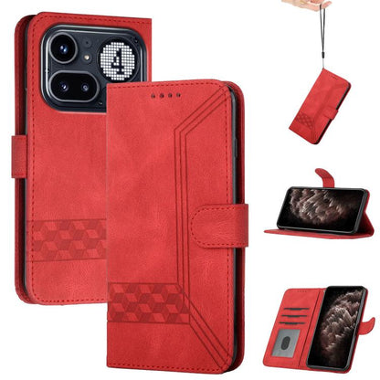 Cubic Skin Feel Flip Leather Phone Case, For Nothing Phone 4b, For Nothing Phone 4a Pro, For Nothing Phone 4a, For Nothing Phone 3a, For Nothing Phone 3a Pro, For Nothing Phone 2a