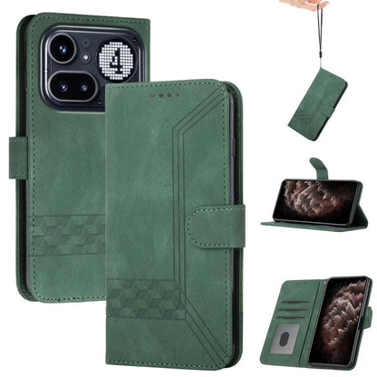Cubic Skin Feel Flip Leather Phone Case, For Nothing Phone 4b, For Nothing Phone 4a Pro, For Nothing Phone 4a, For Nothing Phone 3a, For Nothing Phone 3a Pro, For Nothing Phone 2a