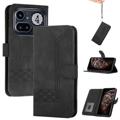 Cubic Skin Feel Flip Leather Phone Case, For Nothing Phone 4b, For Nothing Phone 4a Pro, For Nothing Phone 4a, For Nothing Phone 3a, For Nothing Phone 3a Pro, For Nothing Phone 2a