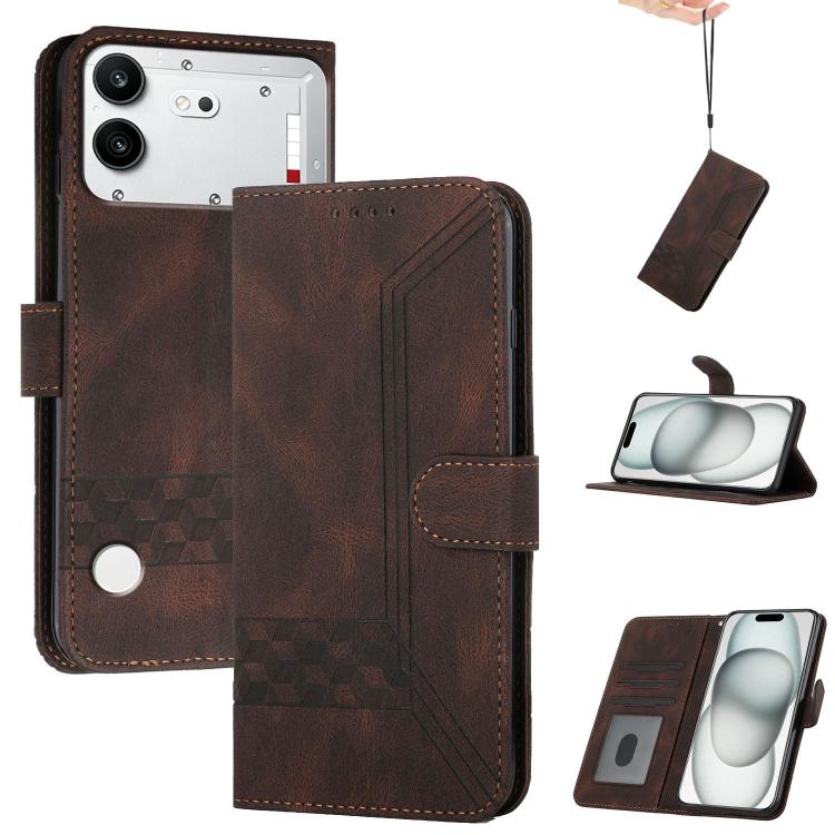 Cubic Skin Feel Flip Leather Phone Case, For Nothing Phone 4b, For Nothing Phone 4a Pro, For Nothing Phone 4a, For Nothing Phone 3a, For Nothing Phone 3a Pro, For Nothing Phone 2a