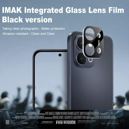 iMAK integrated glass lens film, black camera protection for a smartphone rear
