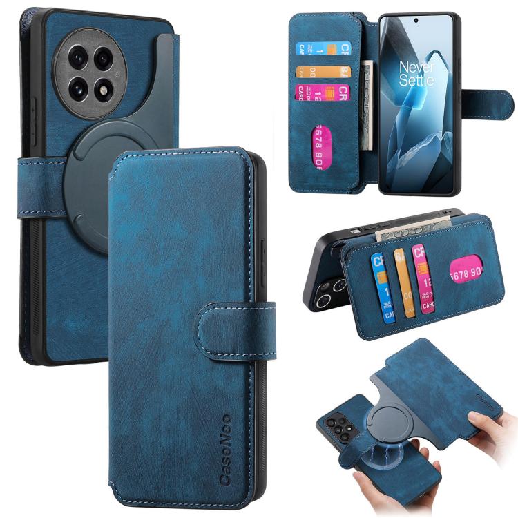 CaseNeo MagSafe RFID Anti-theft Retro Leather Phone Case, For OnePlus 15T, For OnePlus Ace 6 / 6T, For OnePlus 15, For OnePlus Ace 5, For OnePlus 13, For OnePlus 12