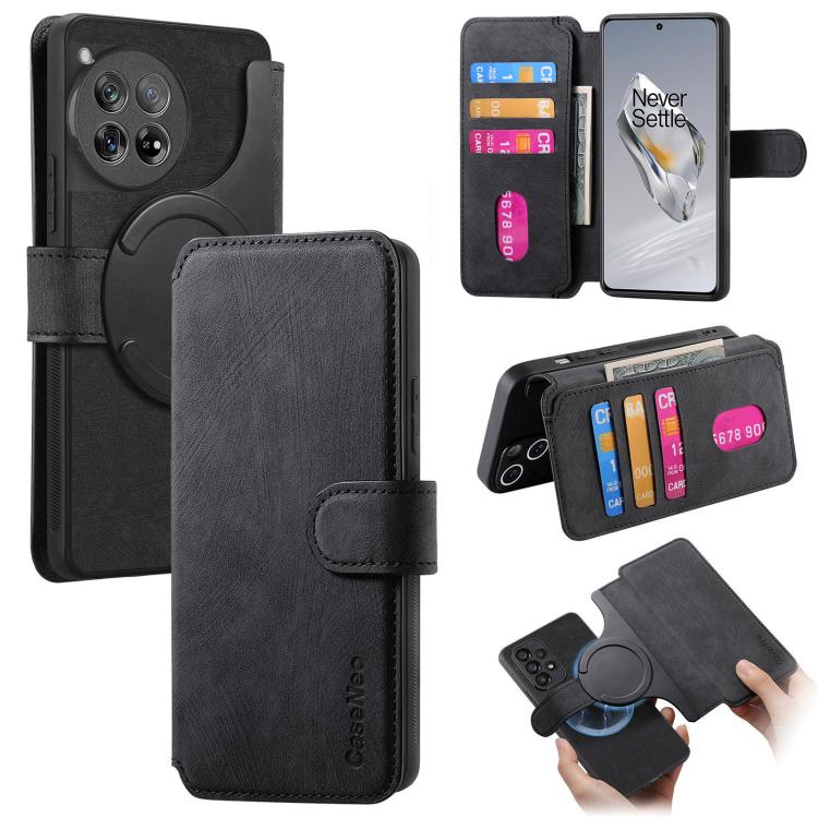 CaseNeo MagSafe RFID Anti-theft Retro Leather Phone Case, For OnePlus 15T, For OnePlus Ace 6 / 6T, For OnePlus 15, For OnePlus Ace 5, For OnePlus 13, For OnePlus 12