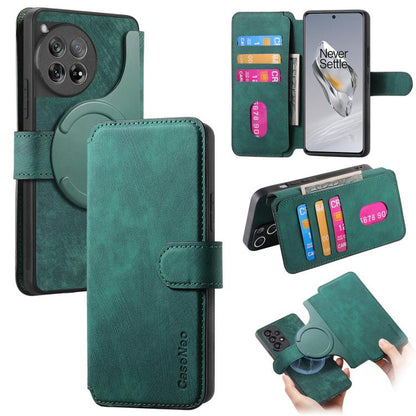 CaseNeo MagSafe RFID Anti-theft Retro Leather Phone Case, For OnePlus 15T, For OnePlus Ace 6 / 6T, For OnePlus 15, For OnePlus Ace 5, For OnePlus 13, For OnePlus 12
