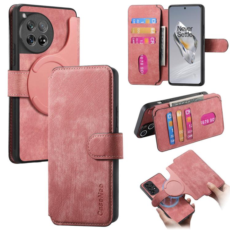 CaseNeo MagSafe RFID Anti-theft Retro Leather Phone Case, For OnePlus 15T, For OnePlus Ace 6 / 6T, For OnePlus 15, For OnePlus Ace 5, For OnePlus 13, For OnePlus 12