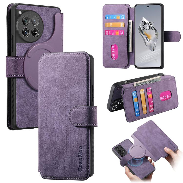 CaseNeo MagSafe RFID Anti-theft Retro Leather Phone Case, For OnePlus 15T, For OnePlus Ace 6 / 6T, For OnePlus 15, For OnePlus Ace 5, For OnePlus 13, For OnePlus 12