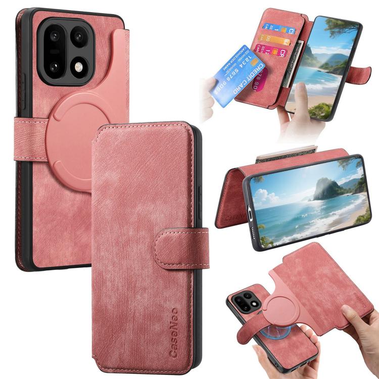 CaseNeo MagSafe RFID Anti-theft Retro Leather Phone Case, For OnePlus 15T, For OnePlus Ace 6 / 6T, For OnePlus 15, For OnePlus Ace 5, For OnePlus 13, For OnePlus 12