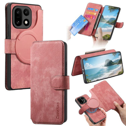 CaseNeo MagSafe RFID Anti-theft Retro Leather Phone Case, For OnePlus 15T, For OnePlus Ace 6 / 6T, For OnePlus 15, For OnePlus Ace 5, For OnePlus 13, For OnePlus 12