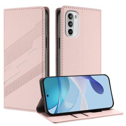 Embossed Multi-functional Wallet Retro Leather Phone Case, For Motorola Moto G 5G 2022