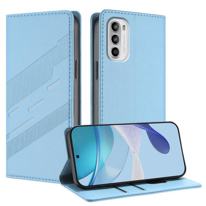 Embossed Multi-functional Wallet Retro Leather Phone Case, For Motorola Moto G 5G 2022