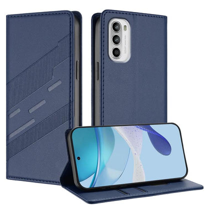 Embossed Multi-functional Wallet Retro Leather Phone Case, For Motorola Moto G 5G 2022