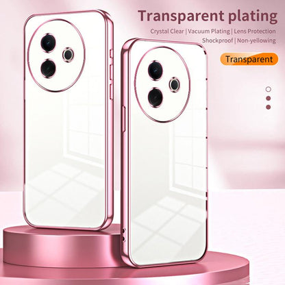 Transparent Plating Fine Hole Phone Case, For vivo Y39 5G