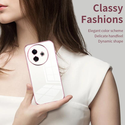 Transparent Plating Fine Hole Phone Case, For vivo Y39 5G
