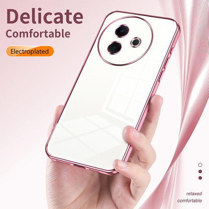 Transparent Plating Fine Hole Phone Case, For vivo Y39 5G