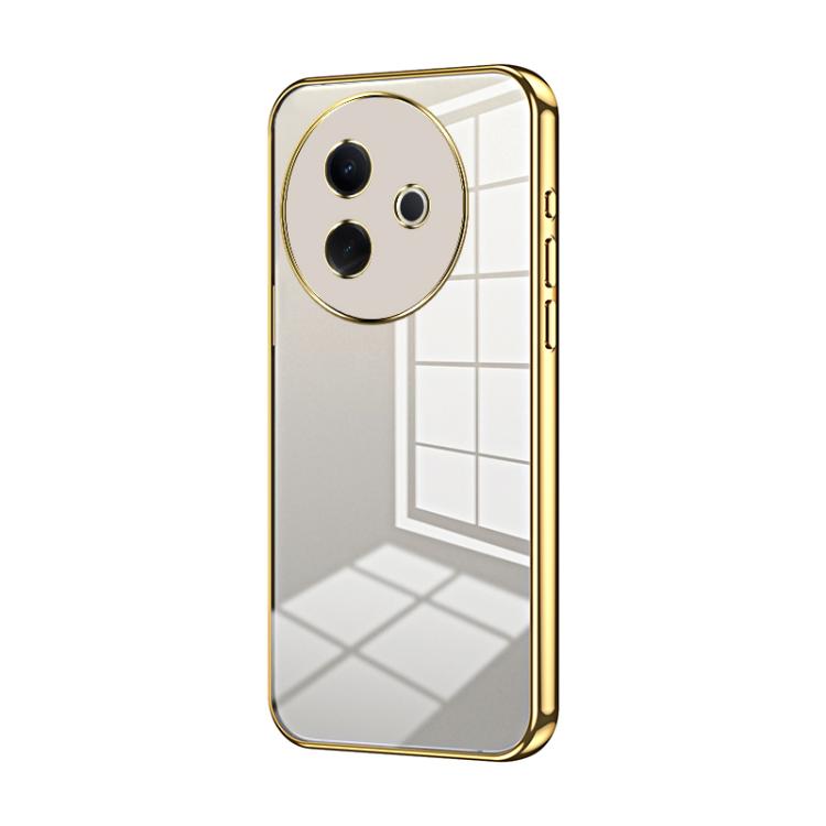 Transparent Plating Fine Hole Phone Case, For vivo Y39 5G