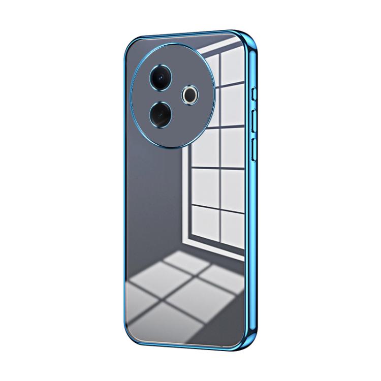 Transparent Plating Fine Hole Phone Case, For vivo Y39 5G