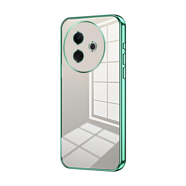 Transparent Plating Fine Hole Phone Case, For vivo Y39 5G