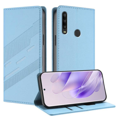Embossed Multi-functional Wallet Retro Leather Phone Case, For TCL L10 Pro, For TCL A3X