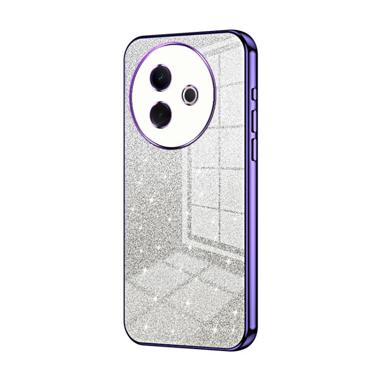 Gradient Glitter Powder Electroplated Phone Case, For vivo Y39 5G