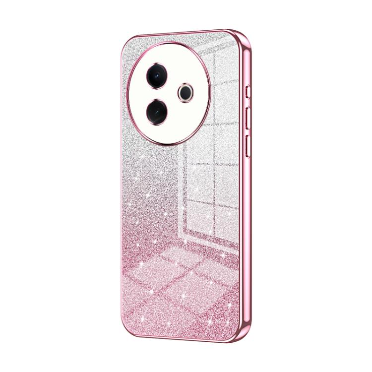 Gradient Glitter Powder Electroplated Phone Case, For vivo Y39 5G