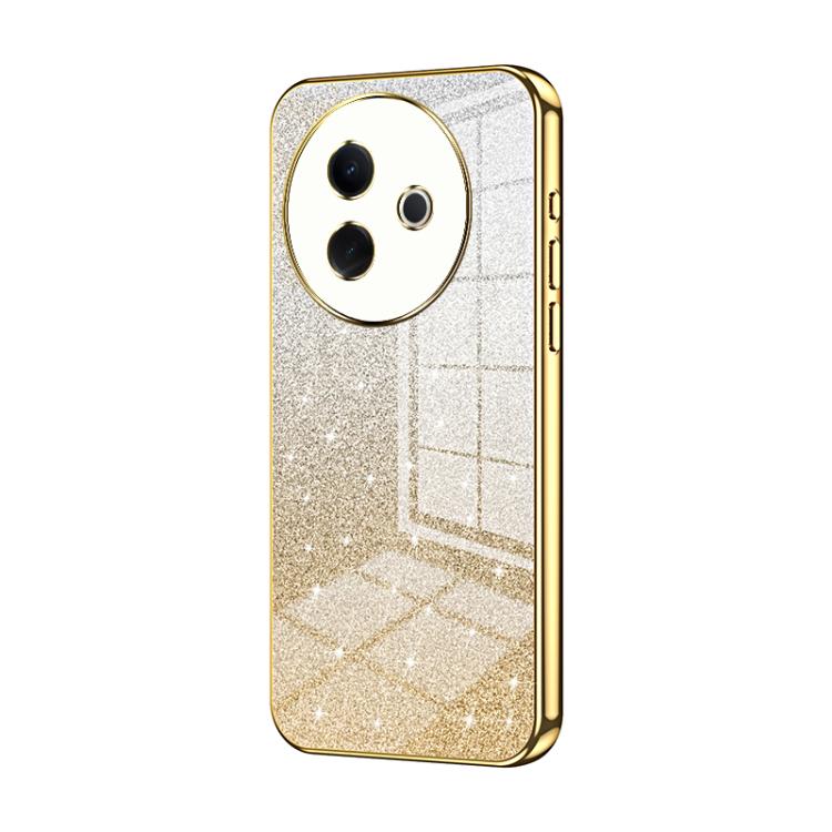 Gradient Glitter Powder Electroplated Phone Case, For vivo Y39 5G